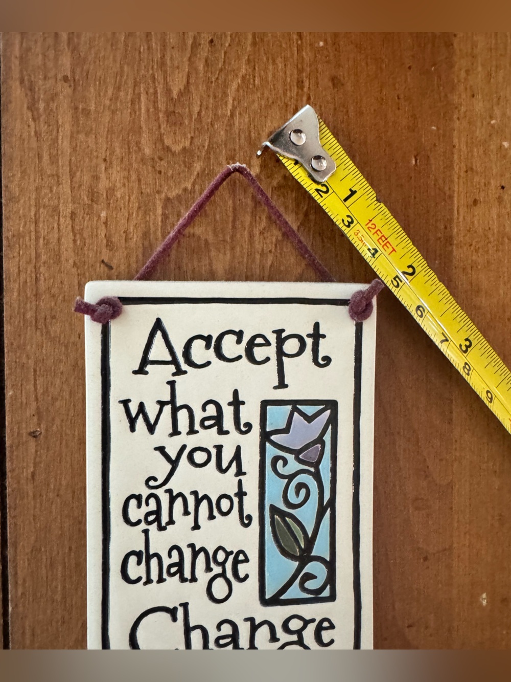 Spooner Creek Michael Macone Etched Clay Ceramic Quote Wall Plaque Tile 2010 - Picture 5 of 5